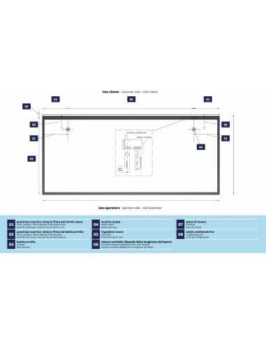 Refrigerated counter - For fish - Without motor...