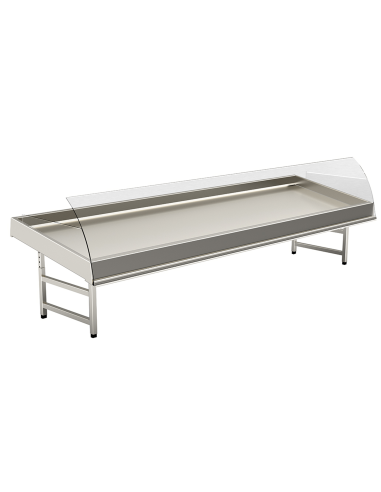 Refrigerated counter - For fish - Motor excluded - cm 156.3 x 116,8 x 90 h