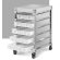 Stainless steel trolley complete with 5 hams collect pasta