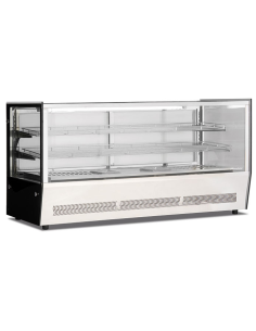 Vetrina calda per pasticceria da banco - cm 120 x 53 x 73 h