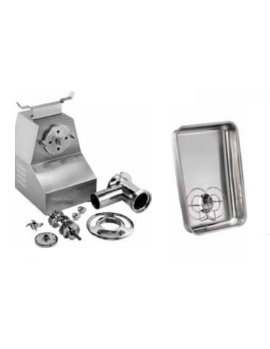 Meat mincer 300-500 Kg/hour - Three-phase - Meat inlet opening 7.6 cm