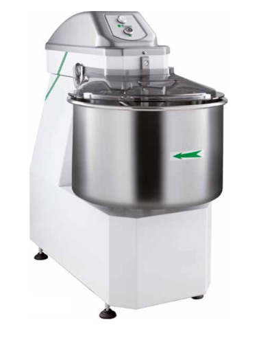 Spiral mixer - Capacity 12 kg/ 16 lt - cm 63.2 x 32 x 75/93.2 h