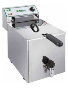 Freidora eléctrica - Capacidad lt 10 - cm 26.5 x 47/57.7... 2