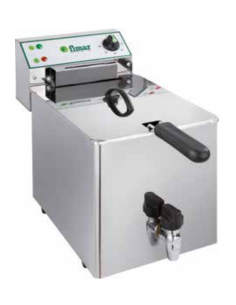 Electric fryer - Capacity lt 12 - cm 26.5 x 51.9/62.3 x... 2