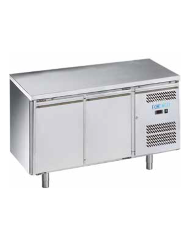 Refrigerated table -  N. 2 doors - cm 136 x 70 x 85 h