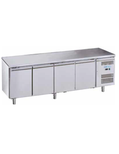 Refrigerated table - N. 4 doors - cm 223 x 70 x 85 h