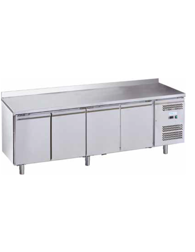 Refrigerated table - Alzatina - N. 4 doors - cm 223 x 70 x 85/95 h