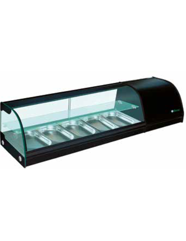 Refrigerated display case - N. 5 x GN 1/3 - cm 150 x 41.5 x 33 h
