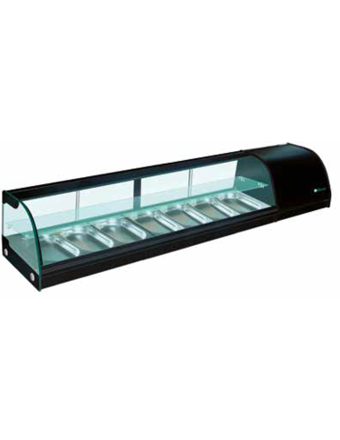 Refrigerated display case - N. 7 x GN 1/3 - cm 180 x 41.5 x 33 h