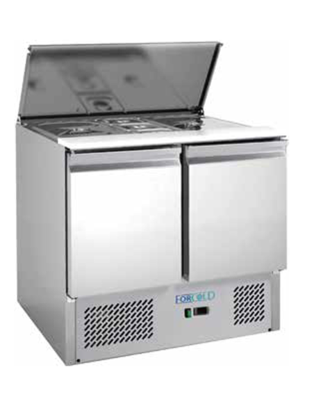 Saladette refrigeradas - N.2 puertas - cm 104.5 x 70 x 85 h Saladette refrigeradas - N.2 puertas - cm 104.5 x 70 x 85 h