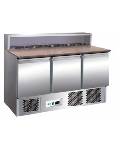 Saladette - N.3 porte - Vetrina portaingredienti - cm...