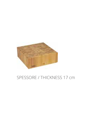 Bloque de madera de 17 cm de espesor - Varias dimensiones