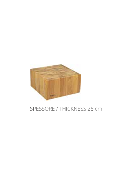 Wooden block with thickness 25 cm - Various sizes Wooden block with thickness 25 cm - Various sizes