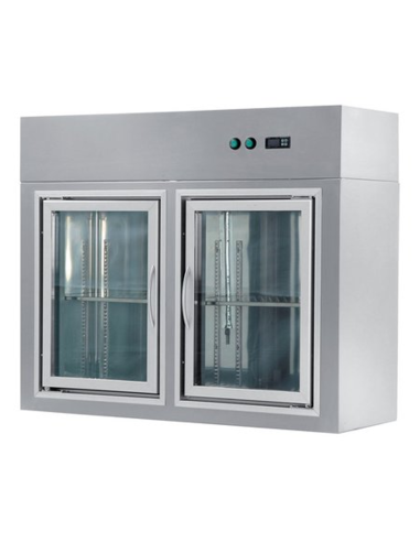 Refrigerated wall - N.2 hinged doors - cm 110 x 40 x 90 h