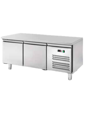 Refrigerated table - N.2 doors - cm 136 x 70 x 65 h