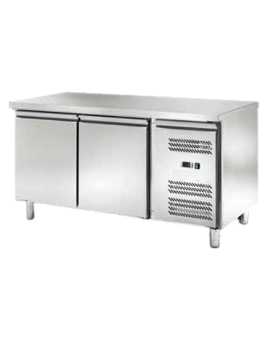 Refrigerated table - N.2 doors - cm 151 x 80 x 85 h