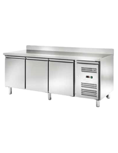 Refrigerated table - N.3 doors - Alzatina - cm 202 x 80 x 95 h