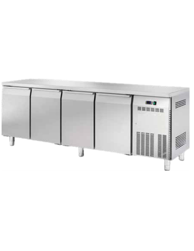 Refrigerated table - N.4 doors - cm 225 x 70 x 85 h
