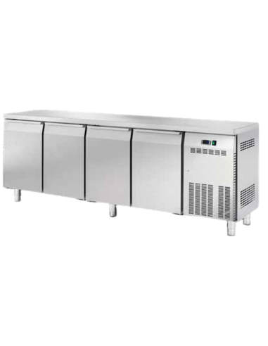 Refrigerated table - N. 4 doors - cm 225 x 60 x 85 h