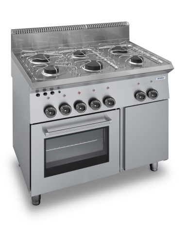 Gas cooker - N. 6 fires - Gas oven with grill - cm 100 x 65 x 85 h