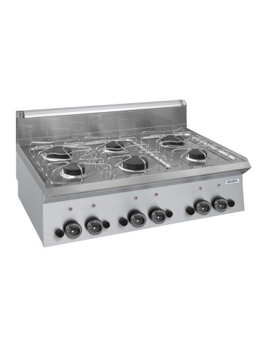 Gas cooker - From the counter - N. 6 fires - cm 100 x 65 x 27 h