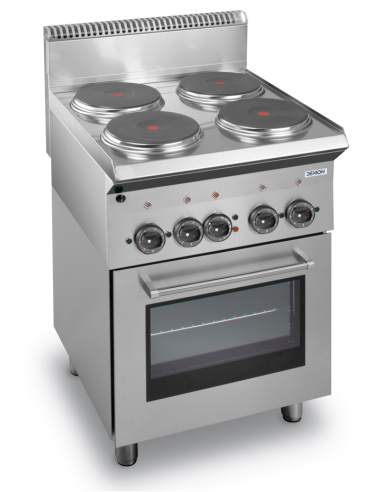 Electric kitchen - N. 4 fires - Ventilated electric oven with grill - cm 60 x 65 x 85 h