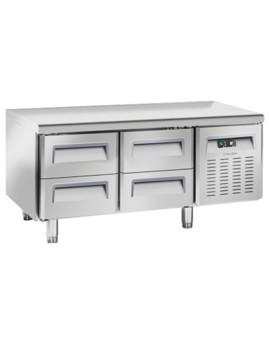 Refrigerated table - N.4 drawers - cm 136.7 x 70 x 65 h