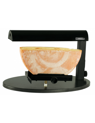 Raclette de queso - Media rueda - Dimensiones cm 52 x 32 x 31 h