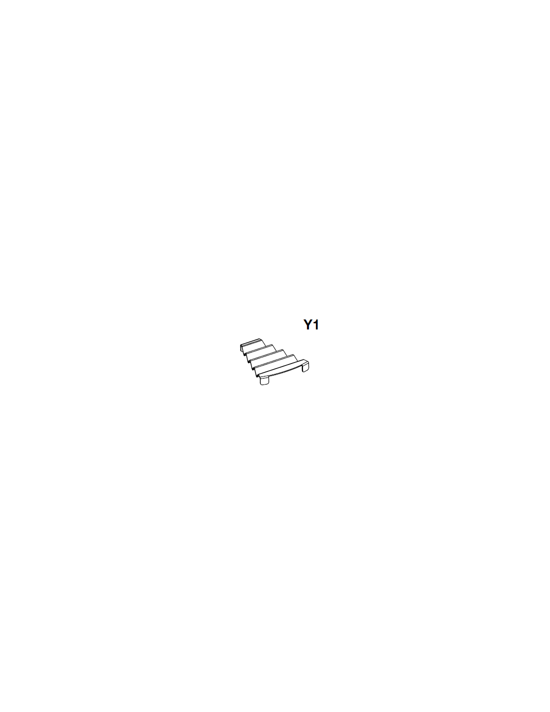 Accessorio in metacrilato trasparente sagomato a gradinata per esporre le praline (da inserire nel vassoio Y)