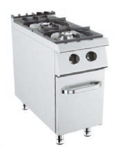 Gas cooker - Vano con anta - N.2 fires - cm 40 x 73 x 90 h