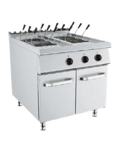 Electric cooker - Capacity 24 + 24 lt - cm 80 x 73 x 90 h