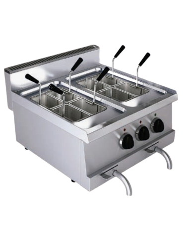 Electric cooker - Capacity 10 +10 lt - cm 60 x 60 x 30 h
