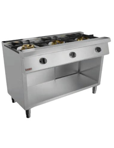 Gas cooker - Open compartment - N.3 fires - cm 120 x 57.5 x 90 h