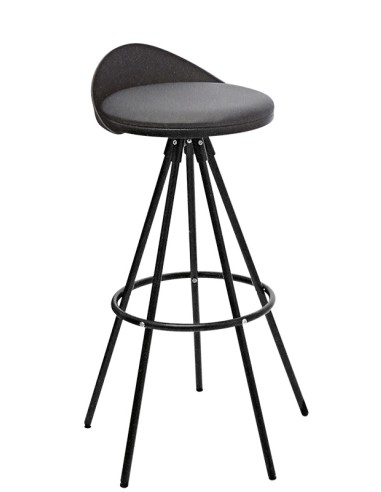 Stool - Painted metal - Seat with cushion - cm 43 x 43 x 85 h