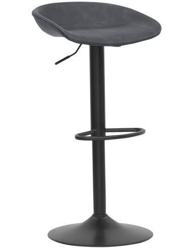 Stool - Painted metal - Padded seat - cm 40 x 36 x 68/88 h