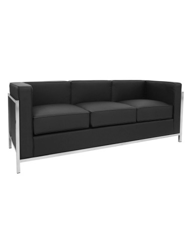 Sofa - Stainless steel - Eco-leather cover - cm 180 x 70 x 68 h