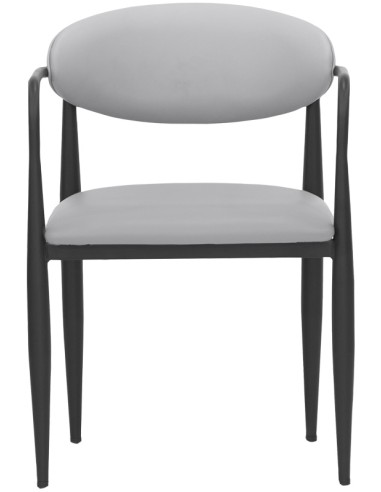Sedia - Metallo verniciato - Seduta e schienale imbottiti - cm 47 x 47 x 76 h