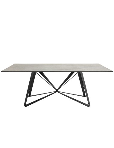 Table - Painted metal - Ceramic top - cm 200 x 110 x 75 h