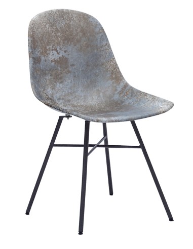 Chair - Painted metal - ABS shell - cm 46 x 45 x 83 h