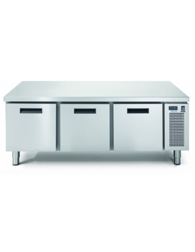 Refrigerated table -  N.3 drawers - Temperature -24 -10 °C - cm 160 x 68.5 x 62.4 h