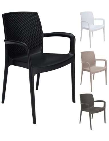 Polypropylene armchair - Dimensions cm 59 x 55 x 84 h