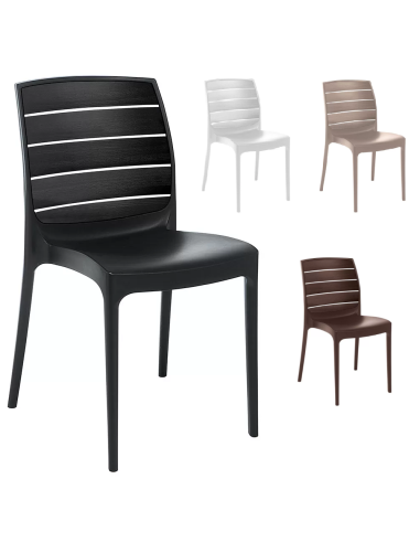 Polymer chair - Dimensions cm 45 x 57 x 83.5 h