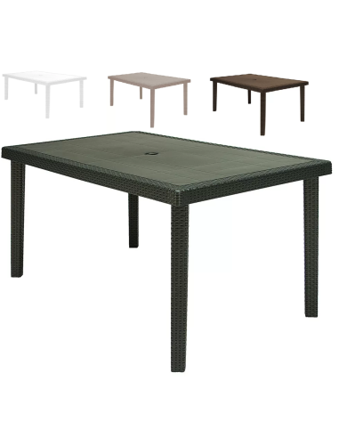 Table in polymer - Dimensions cm 150 x 90 x 74.5 h