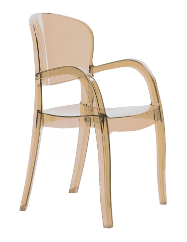 Transparent polycarbonate chair - Dimensions cm 55 x 54 x 89 h