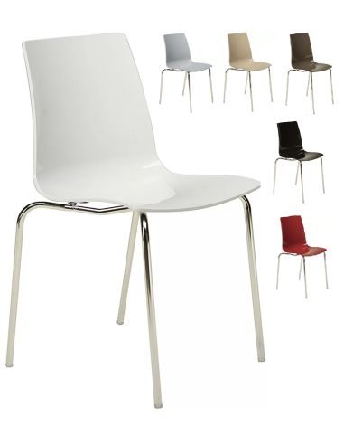 Polycarbonate chair - Dimensions cm 48 x 53 x 82.5 h