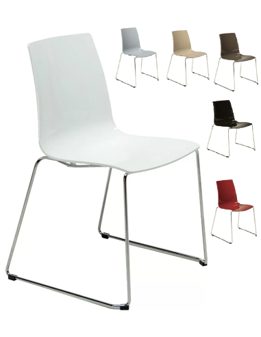 Polycarbonate chair - Dimensions cm 55 x 54 x 83.5 h