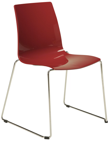 Polycarbonate chair - Dimensions cm 55 x 54 x 83.5 h
