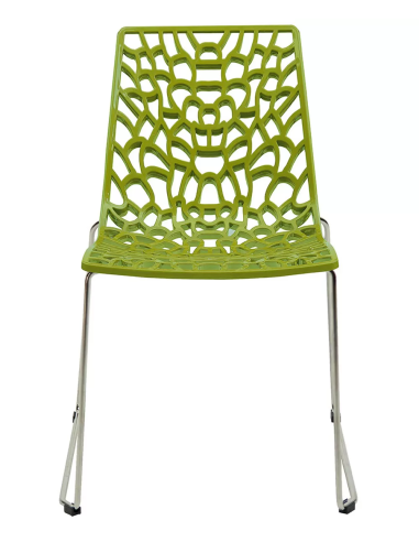 Polished polypropylene chair - Dimensions cm 56 x 53 x 81.5 h