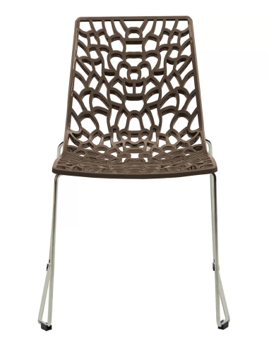 Polished polypropylene chair - Dimensions cm 56 x 53 x 81.5 h