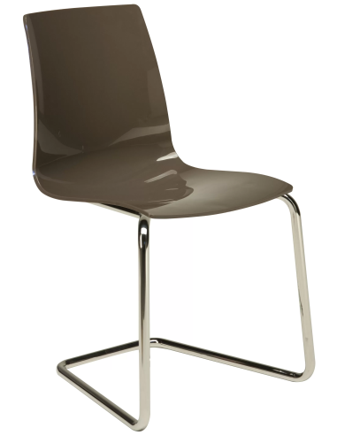 Polished polypropylene chair - Dimensions cm 46 x 46 x 86.5 h